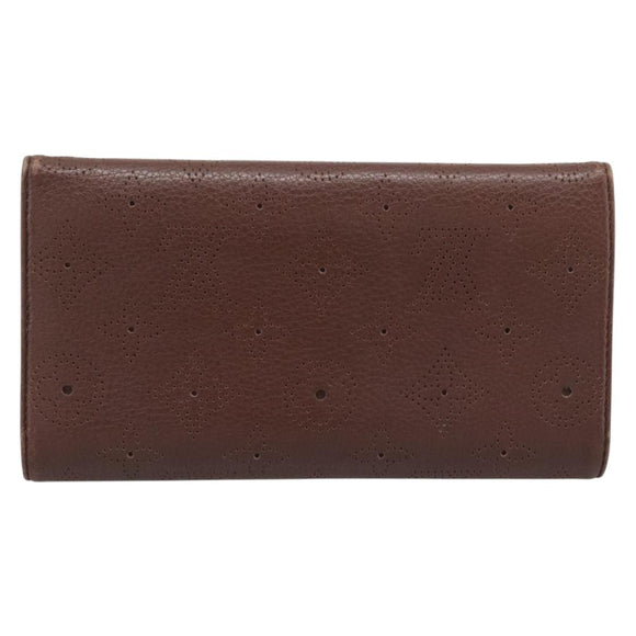 LOUIS VUITTON Mahina Portefeuille Amelia Wallet Leather M95996 LV Auth 193168V