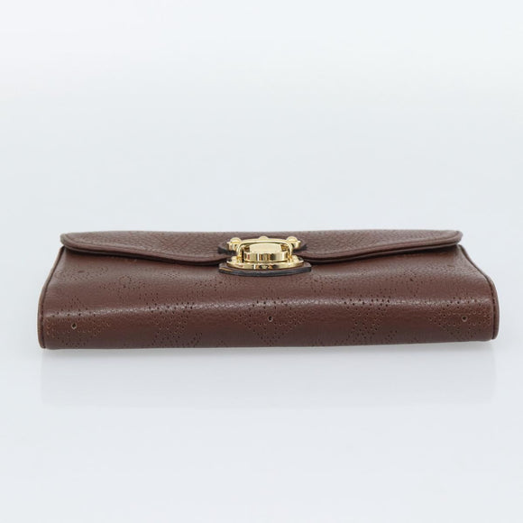 LOUIS VUITTON Mahina Portefeuille Amelia Wallet Leather M95996 LV Auth 193168V
