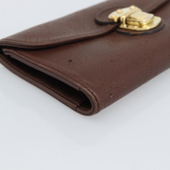 LOUIS VUITTON Mahina Portefeuille Amelia Wallet Leather M95996 LV Auth 193168V
