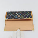 LOUIS VUITTON Monogram Multicolor Porte Tresor Wallet Black M92658 Auth 193171-8