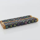 LOUIS VUITTON Monogram Multicolor Porte Tresor Wallet Black M92658 Auth 193171-5