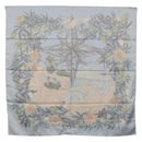 HERMES Carre 90 Scarf Silk Light Blue Auth 193177-15