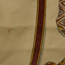 HERMES Carre 90 Scarf Silk Beige Auth 193213-13