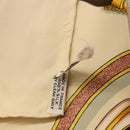 HERMES Carre 90 Scarf Silk Beige Auth 193213-15