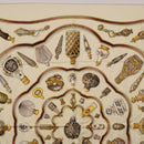 HERMES Carre 90 Scarf Silk Beige Auth 193213-3