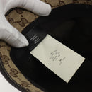 GUCCI GG Canvas Bucket Hat Horsebit L Beige Gold Auth 193307A-14