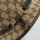 GUCCI GG Canvas Bucket Hat Horsebit L Beige Gold Auth 193307A-6