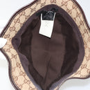 GUCCI GG Canvas Bucket Hat Horsebit L Beige Gold Auth 193307A-8