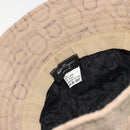 Salvatore Ferragamo Gancini Bucket Hat Canvas Beige Auth 193308A-10