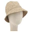 Salvatore Ferragamo Gancini Bucket Hat Canvas Beige Auth 193308A-1
