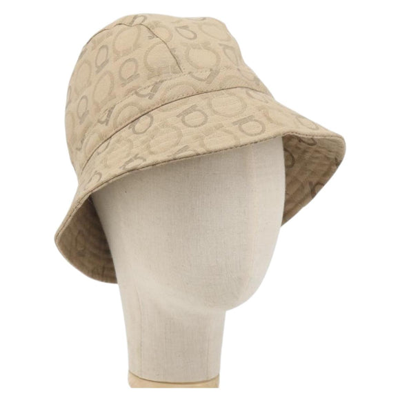 Salvatore Ferragamo Gancini Bucket Hat Canvas Beige Auth 193308A
