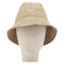 Salvatore Ferragamo Gancini Bucket Hat Canvas Beige Auth 193308A-2