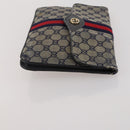 GUCCI Micro Canvas GG Supreme Clutch Bag 3 Set Navy Beige Red Auth 193326-11