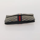 GUCCI Micro Canvas GG Supreme Clutch Bag 3 Set Navy Beige Red Auth 193326-13