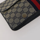 GUCCI Micro Canvas GG Supreme Clutch Bag 3 Set Navy Beige Red Auth 193326-14