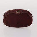 GUCCI Micro Canvas GG Supreme Clutch Bag 3 Set Navy Beige Red Auth 193326-16