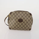 GUCCI Micro Canvas GG Supreme Clutch Bag 3 Set Navy Beige Red Auth 193326-2