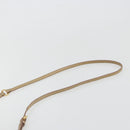 Miu Miu Matelasse Shoulder Bag Leather Beige Gold Auth 193336-8