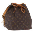 LOUIS VUITTON Monogram Petit Noe Shoulder Bag M42226 LV Auth 193339V-1