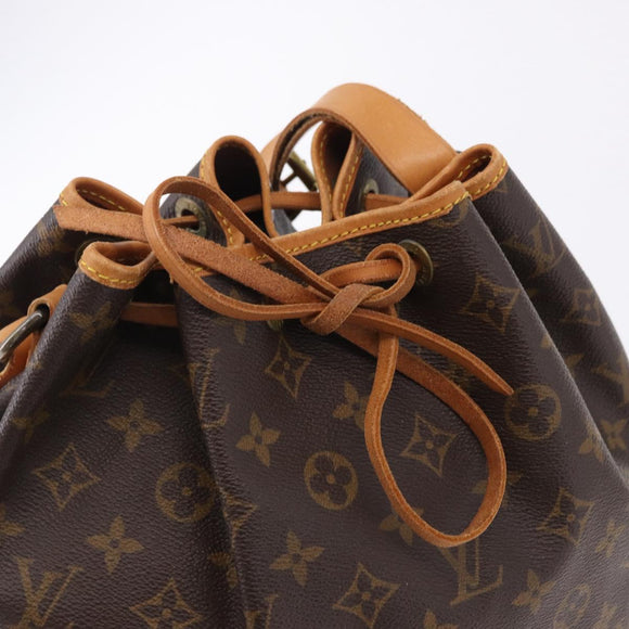 LOUIS VUITTON Monogram Petit Noe Shoulder Bag M42226 LV Auth 193339V