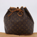 LOUIS VUITTON Monogram Petit Noe Shoulder Bag M42226 LV Auth 193339V-12