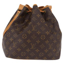 LOUIS VUITTON Monogram Petit Noe Shoulder Bag M42226 LV Auth 193339V-2
