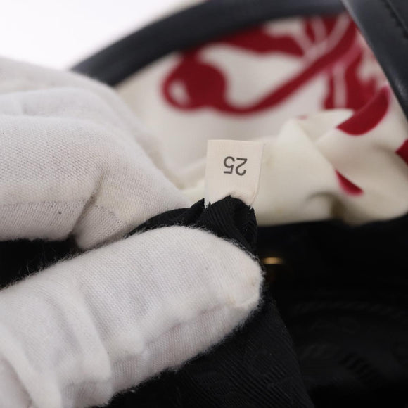PRADA Shoulder Bag Nylon 2way White Gold Auth 193341V