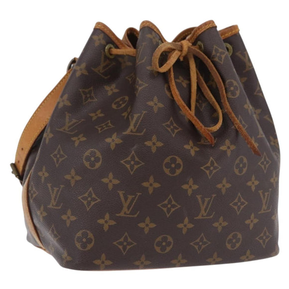 LOUIS VUITTON Monogram Petit Noe Shoulder Bag M42226 LV Auth 193342