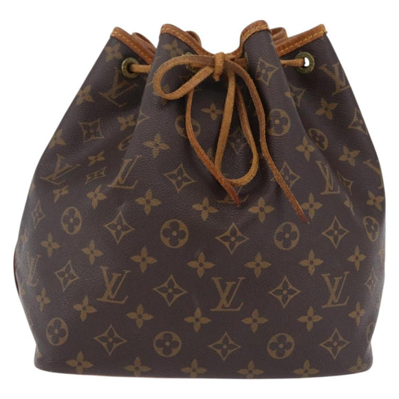 LOUIS VUITTON Monogram Petit Noe Shoulder Bag M42226 LV Auth 193342