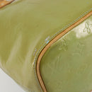 LOUIS VUITTON Monogram Vernis Houston Hand Bag Baby Blue M91005 LV Auth 193343-16