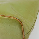 LOUIS VUITTON Monogram Vernis Houston Hand Bag Baby Blue M91005 LV Auth 193343-17