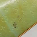LOUIS VUITTON Monogram Vernis Houston Hand Bag Baby Blue M91005 LV Auth 193343-8