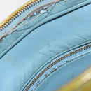 LOUIS VUITTON Monogram Vernis Houston Hand Bag Baby Blue M91005 LV Auth 193343-21