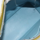 LOUIS VUITTON Monogram Vernis Houston Hand Bag Baby Blue M91005 LV Auth 193343-11