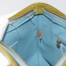 LOUIS VUITTON Monogram Vernis Houston Hand Bag Baby Blue M91005 LV Auth 193343-23