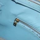 LOUIS VUITTON Monogram Vernis Houston Hand Bag Baby Blue M91005 LV Auth 193343-24