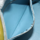 LOUIS VUITTON Monogram Vernis Houston Hand Bag Baby Blue M91005 LV Auth 193343-25