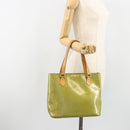 LOUIS VUITTON Monogram Vernis Houston Hand Bag Baby Blue M91005 LV Auth 193343-27