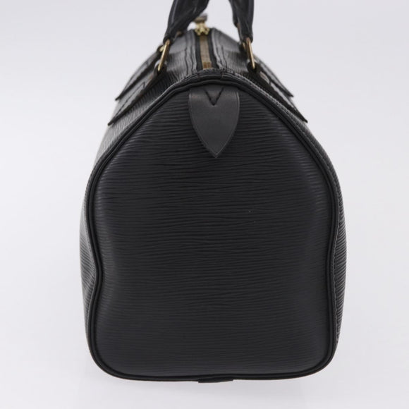 LOUIS VUITTON Epi Speedy 25 Hand Bag Black M59042 LV Auth 193346V