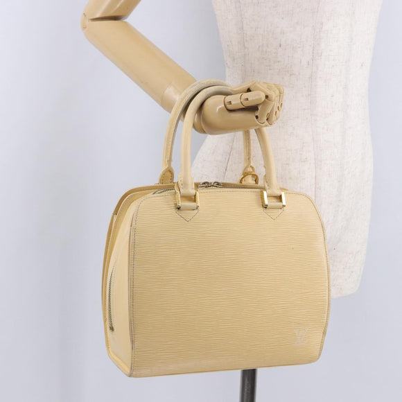 LOUIS VUITTON Epi Pont Neuf Hand Bag Vanilla Cream M5205A LV Auth 193347