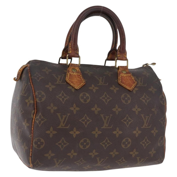 LOUIS VUITTON Monogram Speedy 25 Hand Bag M41528 LV Auth 193349