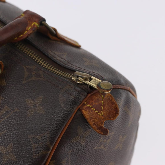 LOUIS VUITTON Monogram Speedy 25 Hand Bag M41528 LV Auth 193349