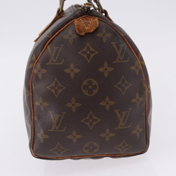 LOUIS VUITTON Monogram Speedy 25 Hand Bag M41528 LV Auth 193349