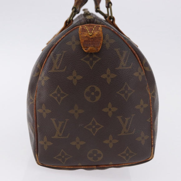 LOUIS VUITTON Monogram Speedy 25 Hand Bag M41528 LV Auth 193349