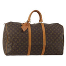 LOUIS VUITTON Monogram Keepall 55 Boston Bag M41424 LV Auth 193350A-1