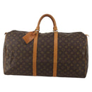 LOUIS VUITTON Monogram Keepall 55 Boston Bag M41424 LV Auth 193350A-13