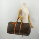 LOUIS VUITTON Monogram Keepall 55 Boston Bag M41424 LV Auth 193350A-22