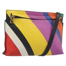LOEWE Shoulder Bag Leather Multicolor Gold Auth 193351V-1