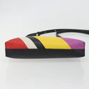 LOEWE Shoulder Bag Leather Multicolor Gold Auth 193351V-10