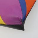LOEWE Shoulder Bag Leather Multicolor Gold Auth 193351V-11